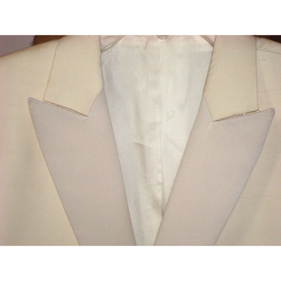 New NWT 50 IT FR Tuxedo Mens Jacket 40 US Italy Valentino Cream White Designer - Picture 16 of 16